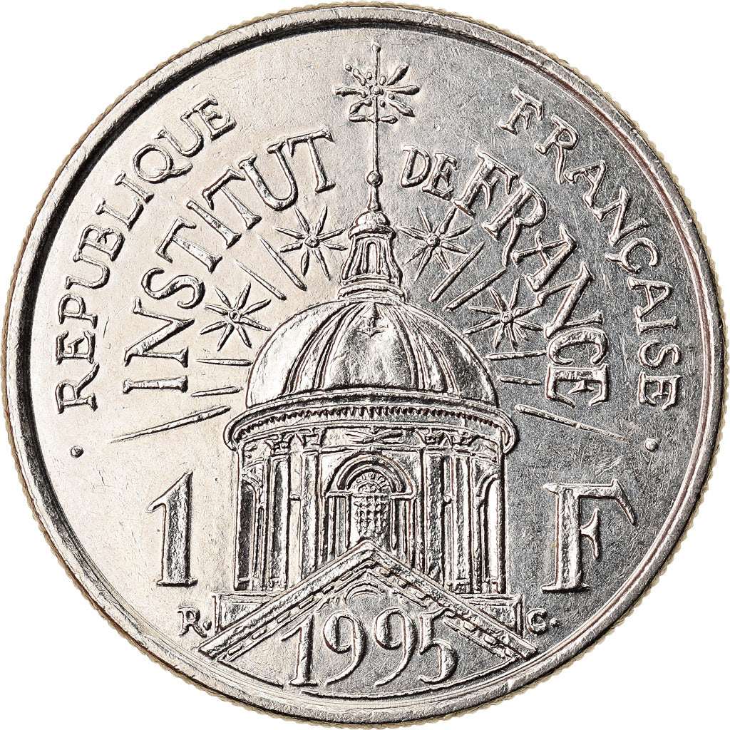 Coin, France, Institut, Franc, 1995, MS(60-62), Nickel, KM:1133, Gadoury:480
