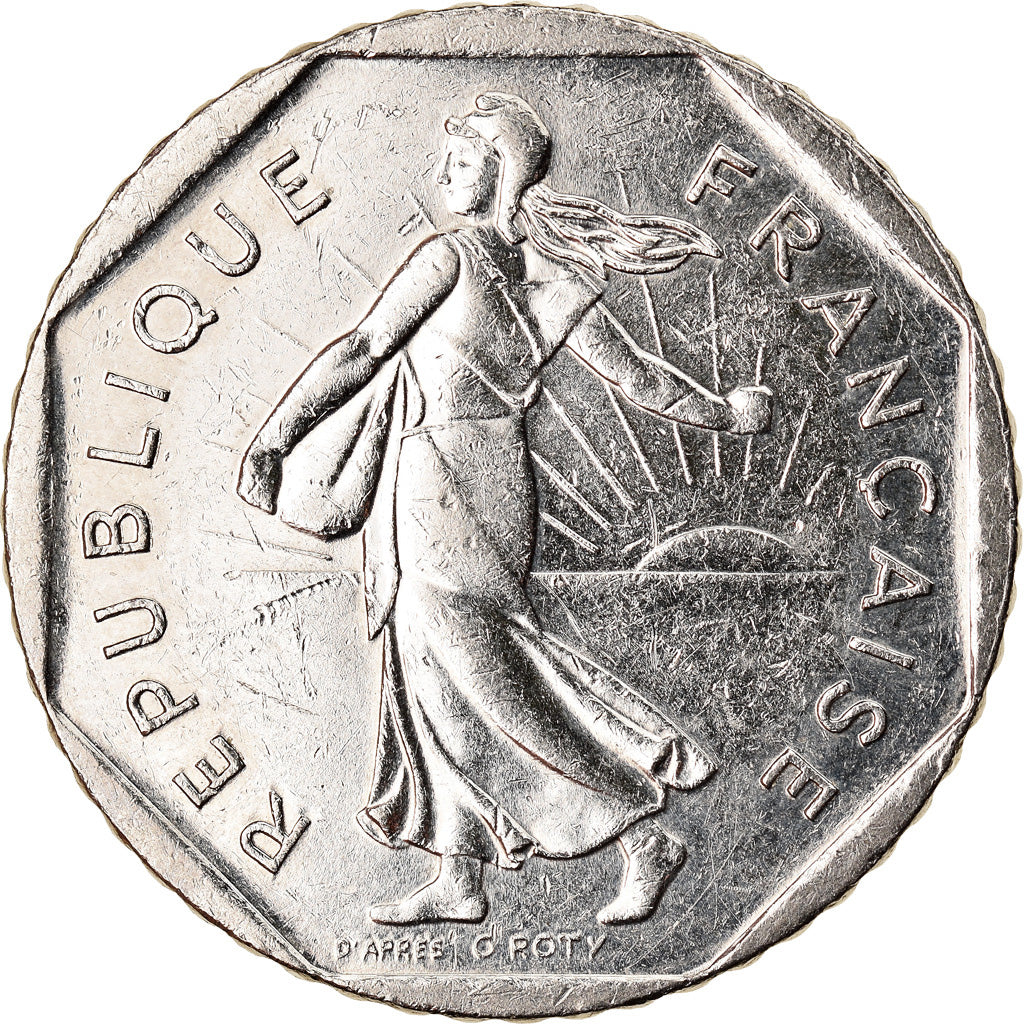 Moeda, França, Semeuse, 2 Francs, 1998, MS(60-62), Níquel, KM:942.1
