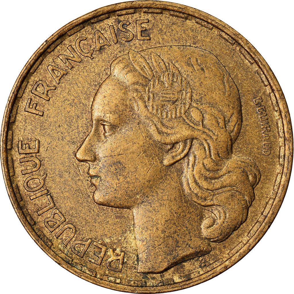 Moneta, Francja, Guiraud, 50 Francs, 1952, Beaumont - Le Roger, EF(40-45)