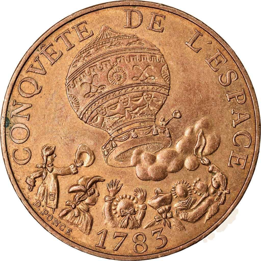 Moneda, Francia, La conquête, 10 Francs, 1983, EBC, Níquel - bronce, KM:952
