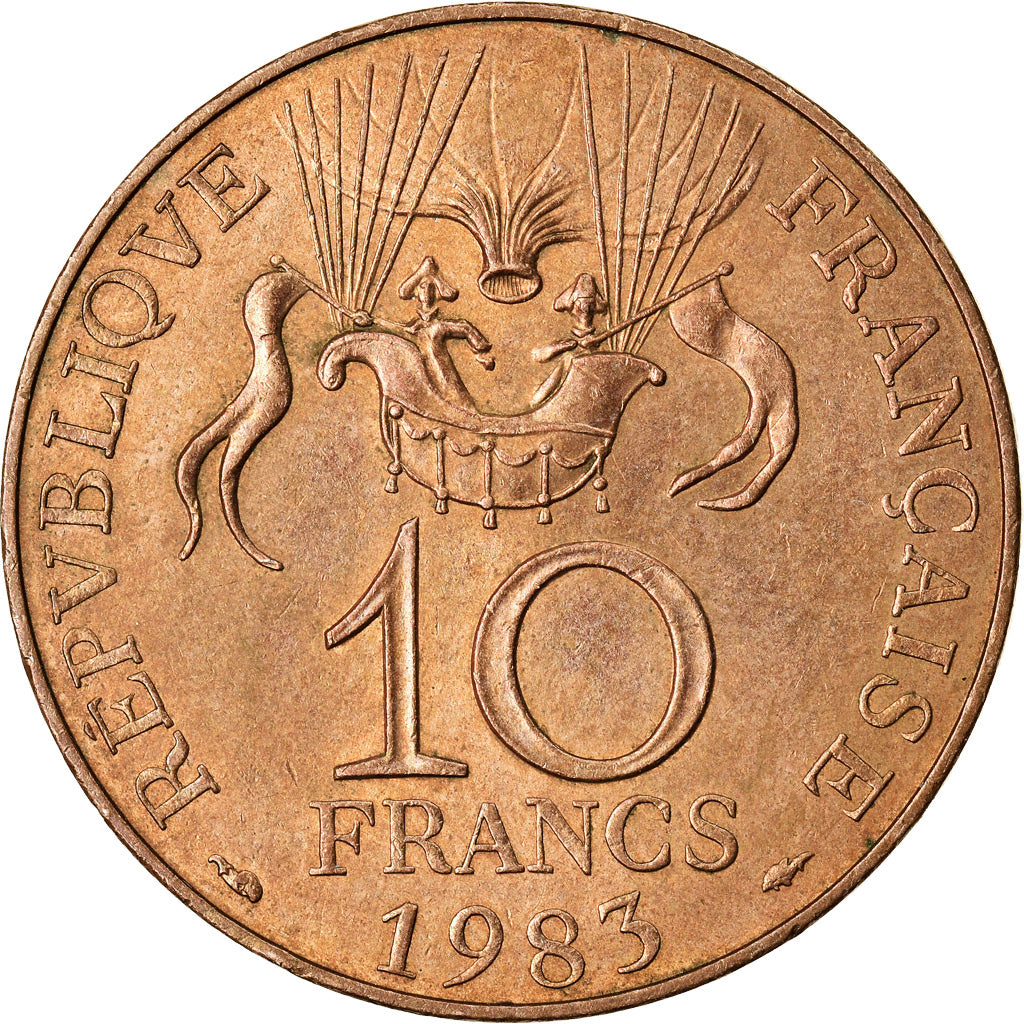 Moneda, Francia, La conquête, 10 Francs, 1983, EBC, Níquel - bronce, KM:952