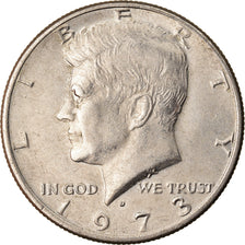 Coin, United States, Kennedy Half Dollar, 1973, Denver, AU(50-53)