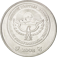 Monnaie, KYRGYZSTAN, 5 Som, 2008, SPL, Nickel plated steel, KM:16