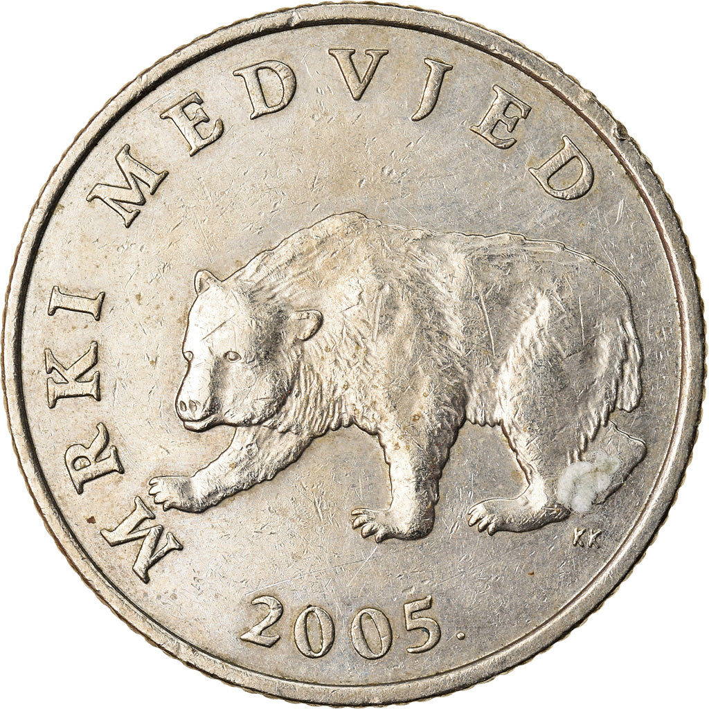 Coin, Croatia, 5 Kuna, 2005, EF(40-45), Copper-Nickel-Zinc