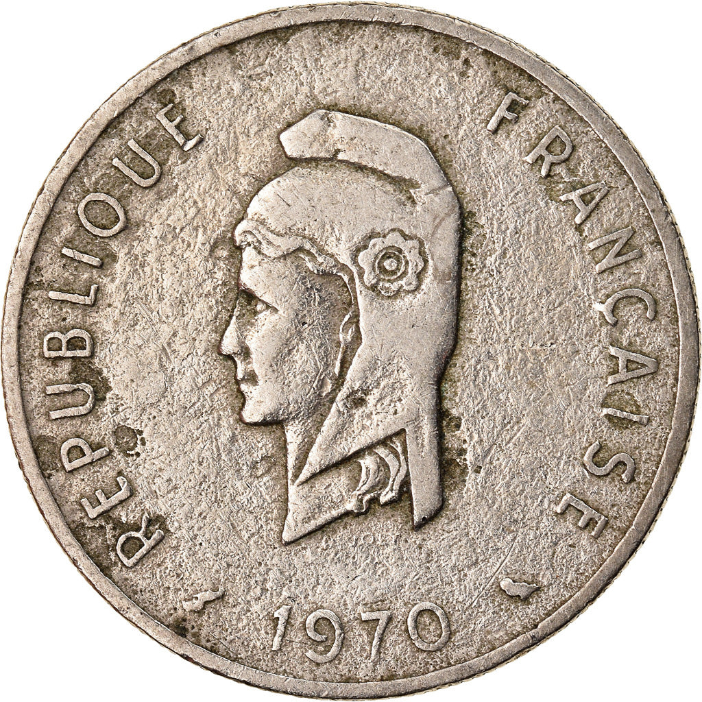 Münze, FRENCH AFARS & ISSAS, 50 Francs, 1970, Paris, SS, Copper-nickel, KM:18