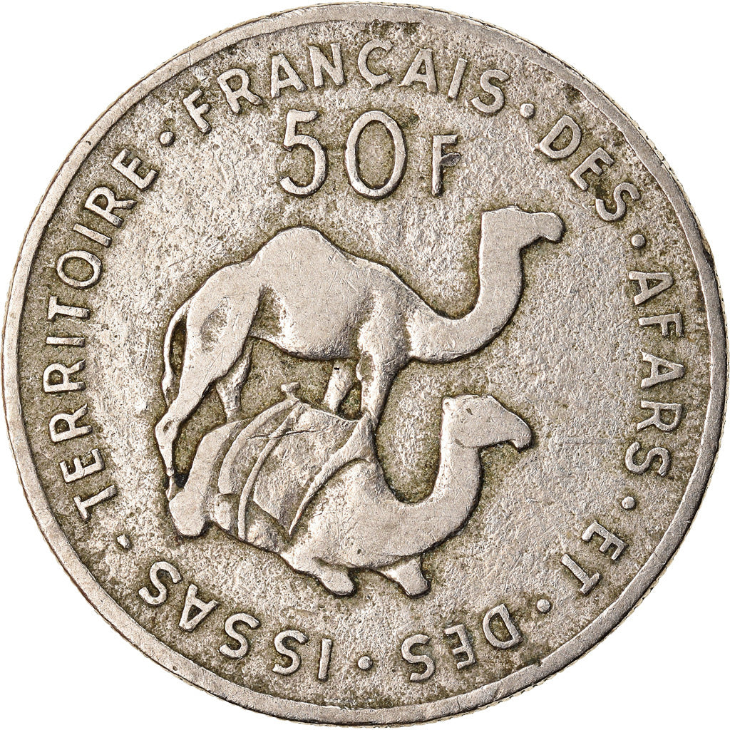 Münze, FRENCH AFARS & ISSAS, 50 Francs, 1970, Paris, SS, Copper-nickel, KM:18