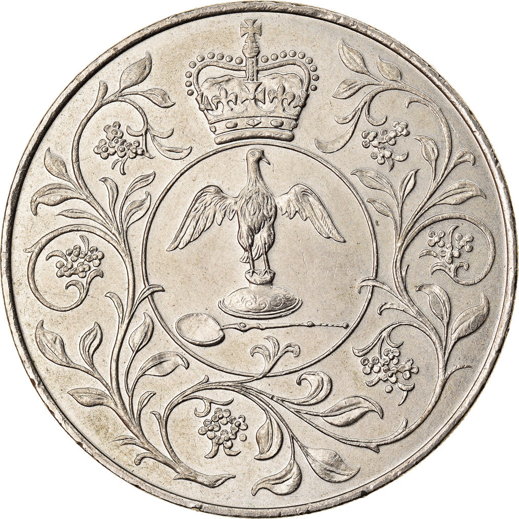 Coin, Great Britain, Elizabeth II, 25 New Pence, 1977, AU(50-53), Copper-nickel
