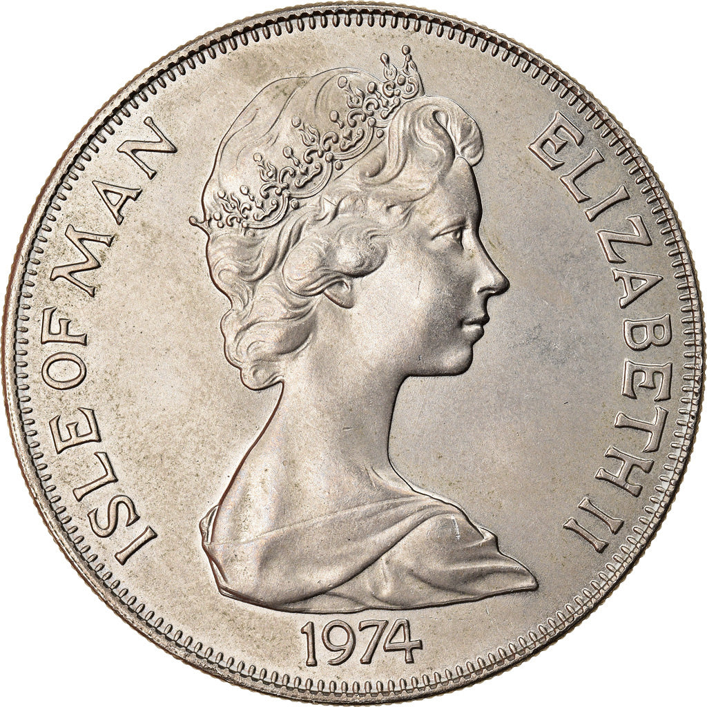 Monnaie, Isle of Man, Elizabeth II, Crown, 1974, Pobjoy Mint, TTB+