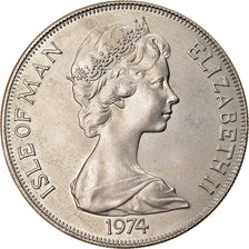Monnaie, Isle of Man, Elizabeth II, Crown, 1974, Pobjoy Mint, TTB+