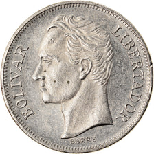 Coin, Venezuela, 5 Bolivares, 1987, AU(55-58), Nickel, KM:53.1