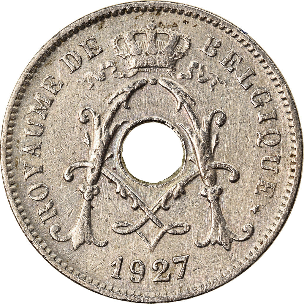 Moneda, Bélgica, 10 Centimes, 1927, MBC+, Cobre - níquel, KM:85.1