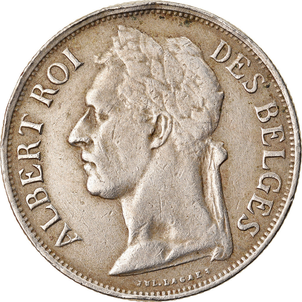 Coin, Belgian Congo, Franc, 1927, EF(40-45), Copper-nickel, KM:20