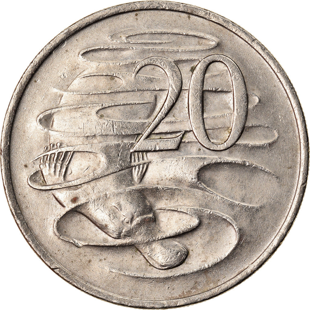 Coin, Australia, Elizabeth II, 20 Cents, 1976, AU(50-53), Copper-nickel, KM:66