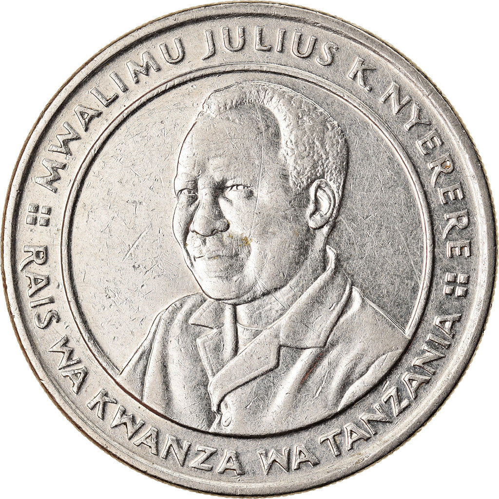 Coin, Tanzania, 10 Shilingi, 1992, AU(55-58), Nickel Clad Steel, KM:20a.2