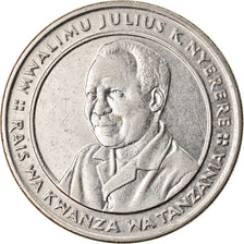Coin, Tanzania, 10 Shilingi, 1992, AU(55-58), Nickel Clad Steel, KM:20a.2