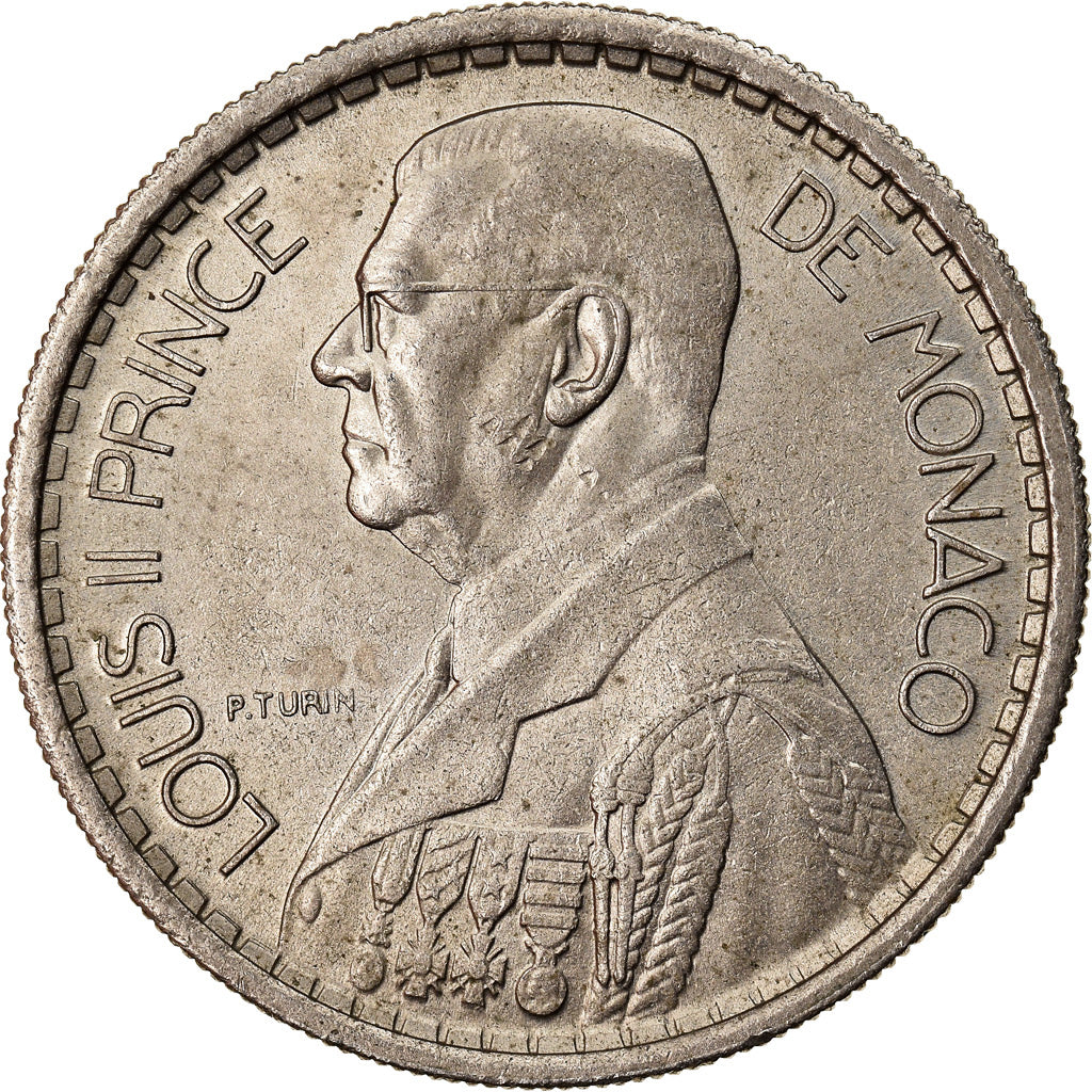 Coin, Monaco, Louis II, 10 Francs, 1946, AU(55-58), Copper-nickel, KM:123