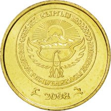 Moneda, KIRGUISTÁN, Tiyin, 2008, SC, Aluminio - bronce, KM:11