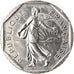 Münze, Frankreich, Semeuse, 2 Francs, 1997, VZ, Nickel, KM:942.2, Gadoury:547