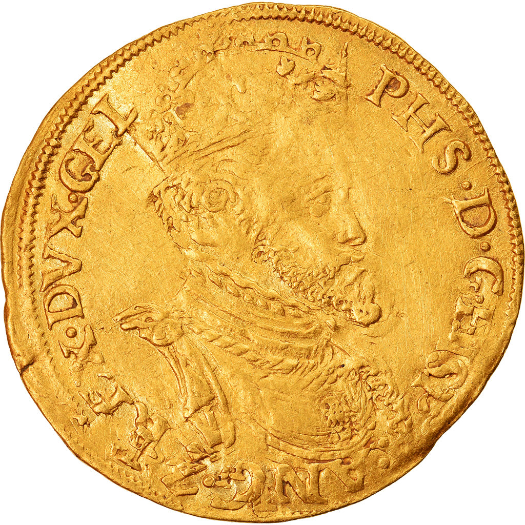 Coin, Spanish Netherlands, Philippe II, Real, Nimega, EF(40-45), Gold