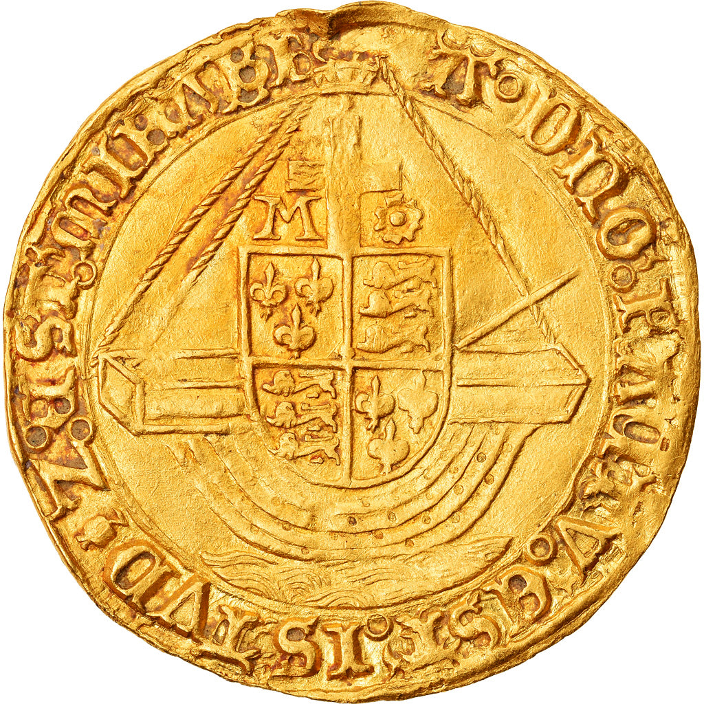 Coin, Great Britain, Mary, Ange d'Or, Gold Angel, London, AU(50-53), Gold