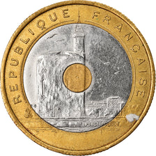 Münze, Frankreich, Jeux Méditerranéens, 20 Francs, 1993, VZ, Tri-Metallic