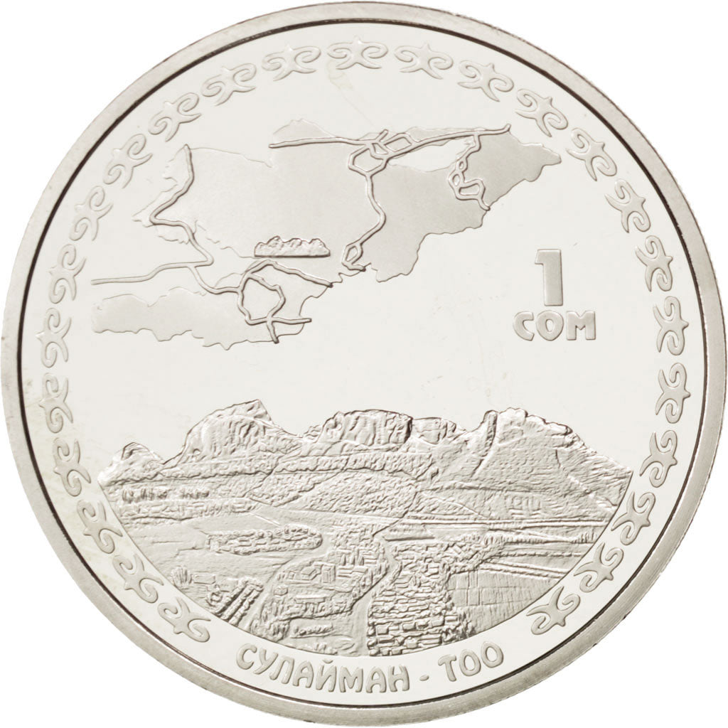 Coin, KYRGYZSTAN, Som, 2009, MS(63), Copper-nickel, KM:31