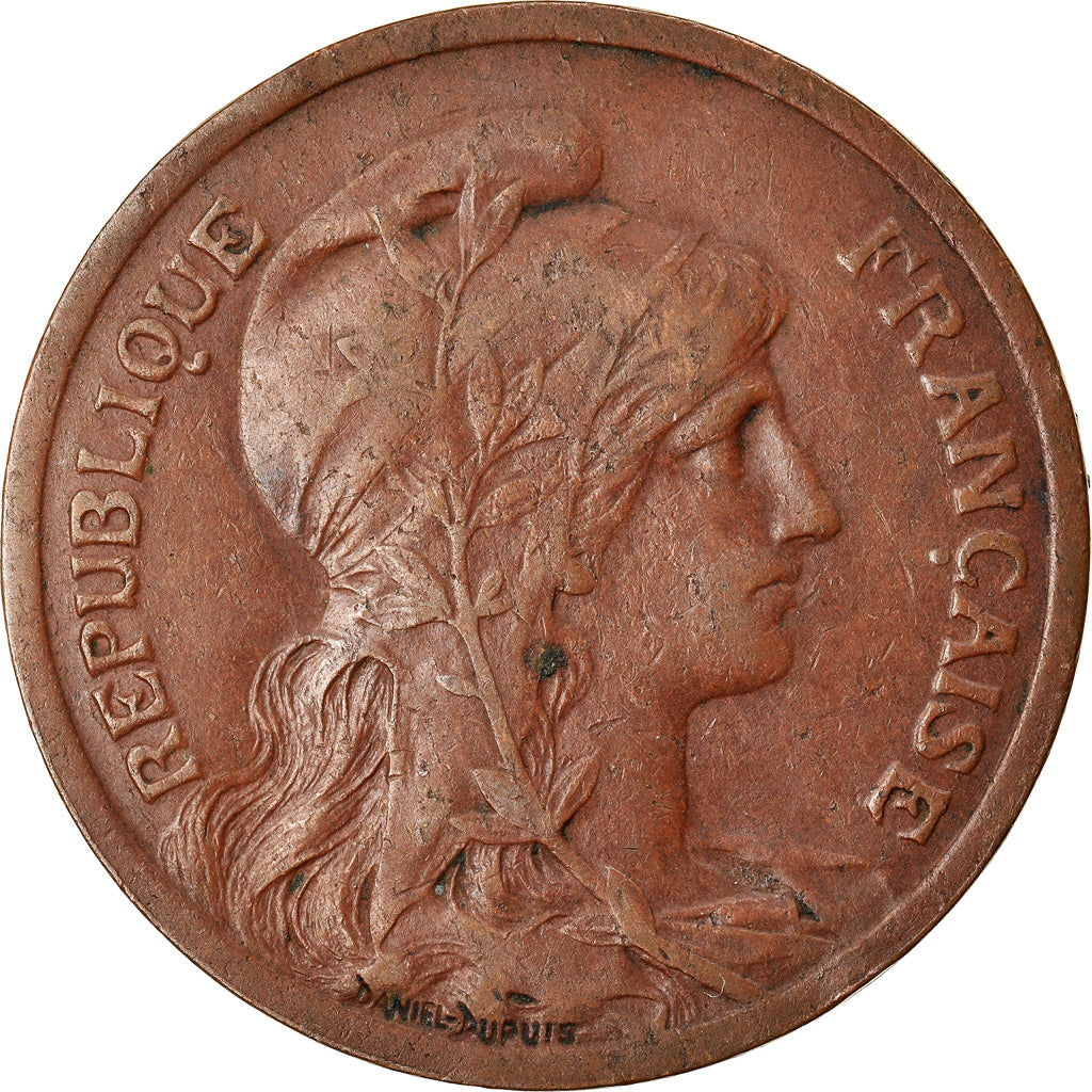 Coin, France, Dupuis, 10 Centimes, 1917, Paris, AU(50-53), Bronze, KM:843