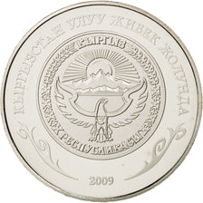 KYRGYZSTAN, Som, 2009, KM #33, MS(63), Copper-Nickel, 30, 11.87