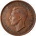 Münze, Australien, George VI, 1/2 Penny, 1945, SS+, Bronze, KM:41