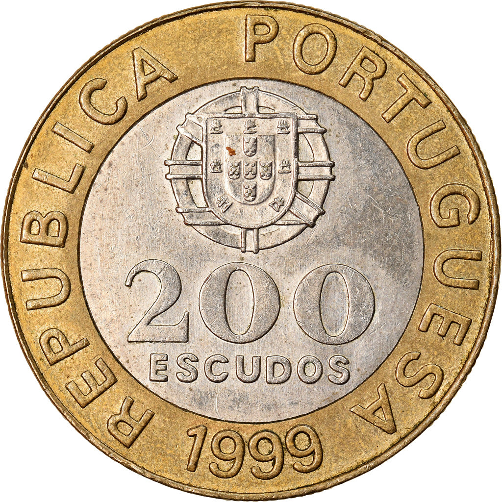 Moneta, Portogallo, 200 Escudos, 1999, BB+, Bi-metallico, KM:655
