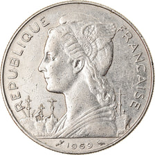 Coin, Réunion, 100 Francs, 1969, AU(55-58), Nickel, KM:13