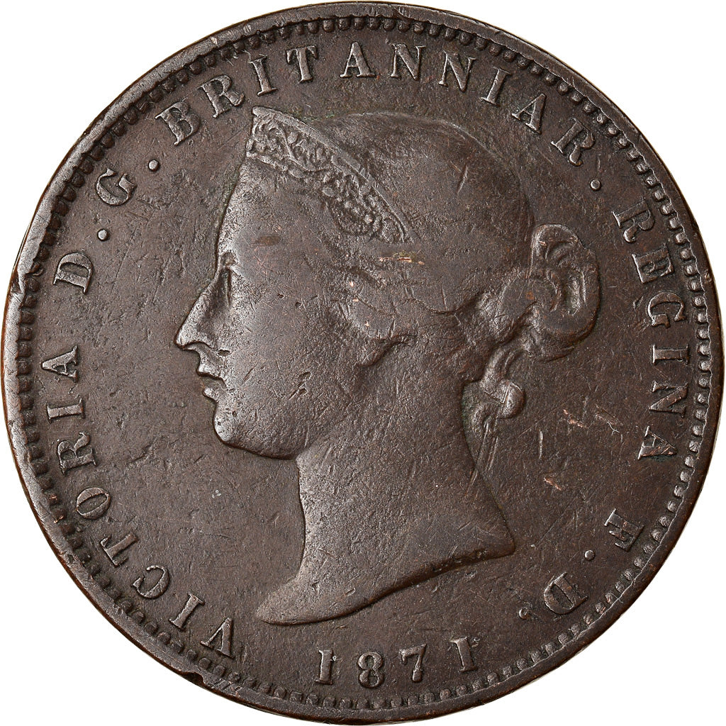 Coin, Jersey, Victoria, 1/13 Shilling, 1871, VF(30-35), Bronze, KM:5