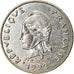 Moneda, Nueva Caledonia, 10 Francs, 1992, Paris, MBC+, Níquel, KM:11