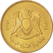 Monnaie, Libya, 5 Dirham, 1975, SPL, Brass Clad Steel, KM:13