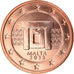Malta, 2 Euro Cent, 2013, STGL, Copper Plated Steel