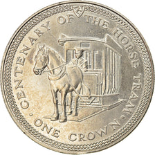 Coin, Isle of Man, Elizabeth II, Crown, 1976, Pobjoy Mint, AU(55-58)