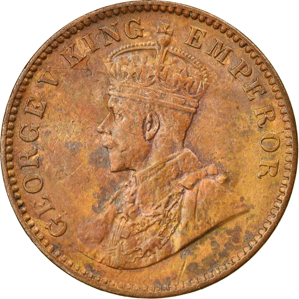 Coin, INDIA-BRITISH, George V, 1/4 Anna, 1931, EF(40-45), Bronze, KM:512