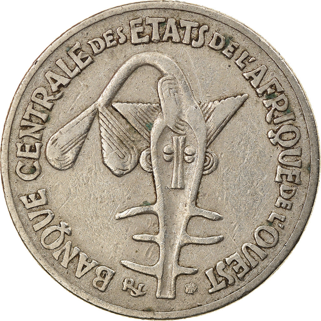 Münze, West African States, 50 Francs, 1972, S+, Copper-nickel, KM:6