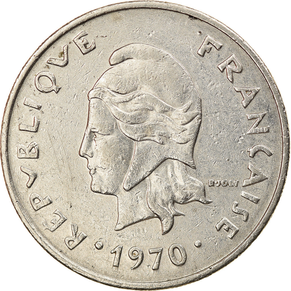 Monnaie, Nouvelle-Calédonie, 20 Francs, 1970, Paris, TTB+, Nickel, KM:6