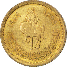 Münze, Libya, Dirham, 1979, UNZ, Brass Clad Steel, KM:18