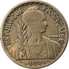 Coin, FRENCH INDO-CHINA, 20 Cents, 1939, Paris, AU(55-58), Copper-nickel