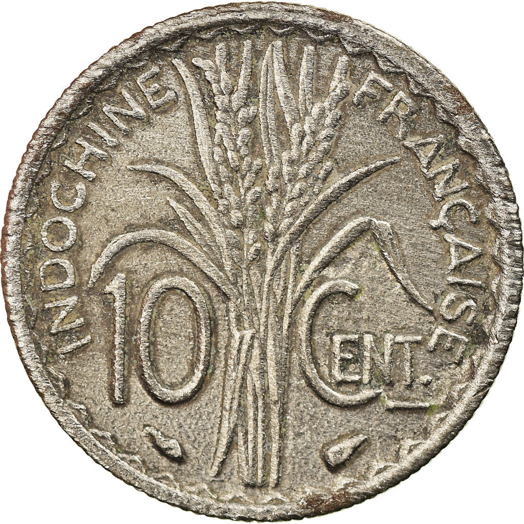 Moneta, INDOCINA FRANCESE, 10 Cents, 1939, Paris, SPL-, Nichel, KM:21.1