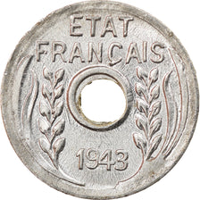 Coin, FRENCH INDO-CHINA, Cent, 1943, Hanoï, MS(60-62), Aluminum, KM:26