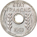 Coin, FRENCH INDO-CHINA, Cent, 1943, Hanoï, MS(60-62), Aluminum, KM:26