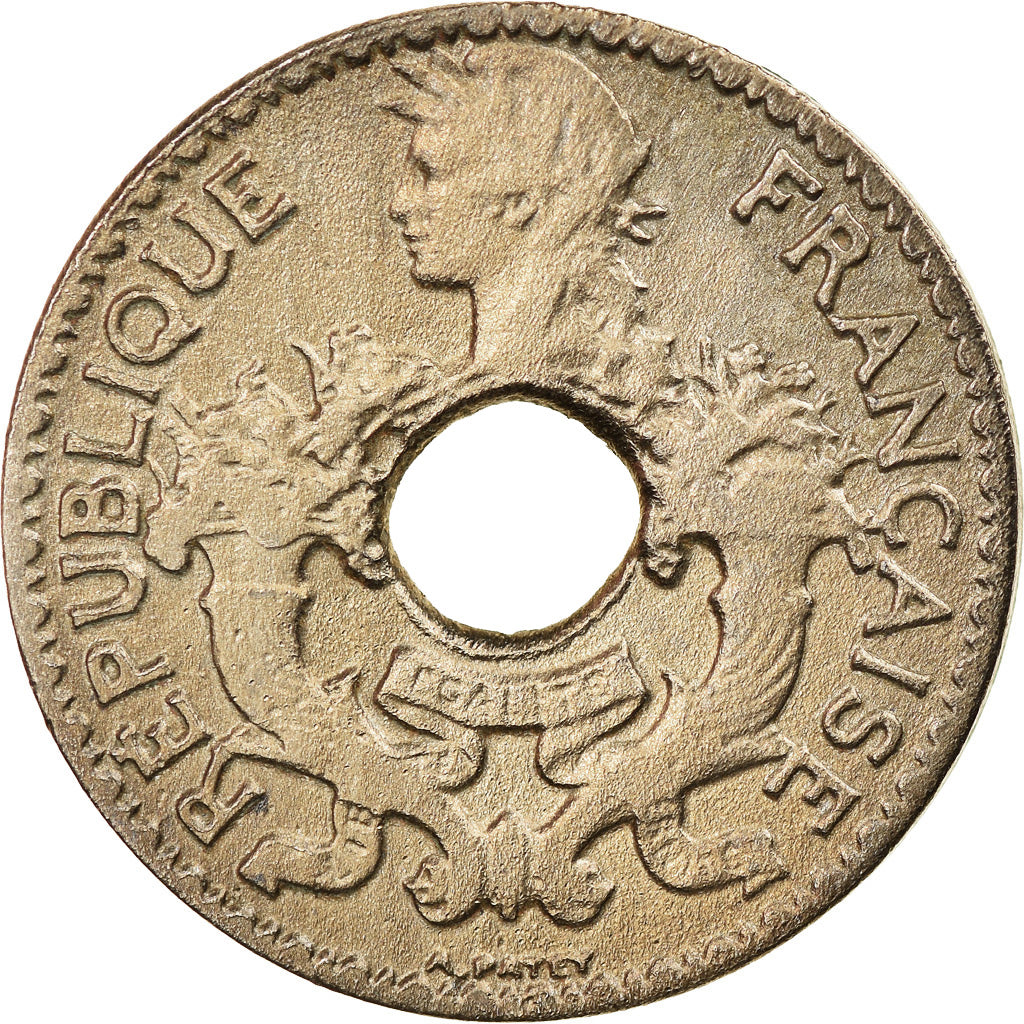 Moneda, INDOCHINA FRANCESA, 5 Cents, 1925, Paris, EBC+, Cobre - níquel, KM:18