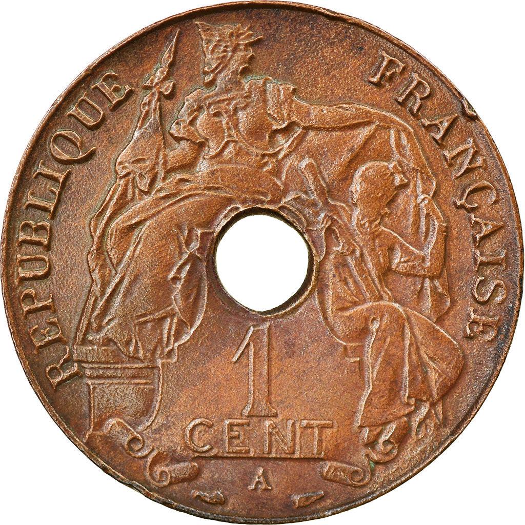 Coin, FRENCH INDO-CHINA, Cent, 1937, Paris, MS(60-62), Bronze, KM:12.1