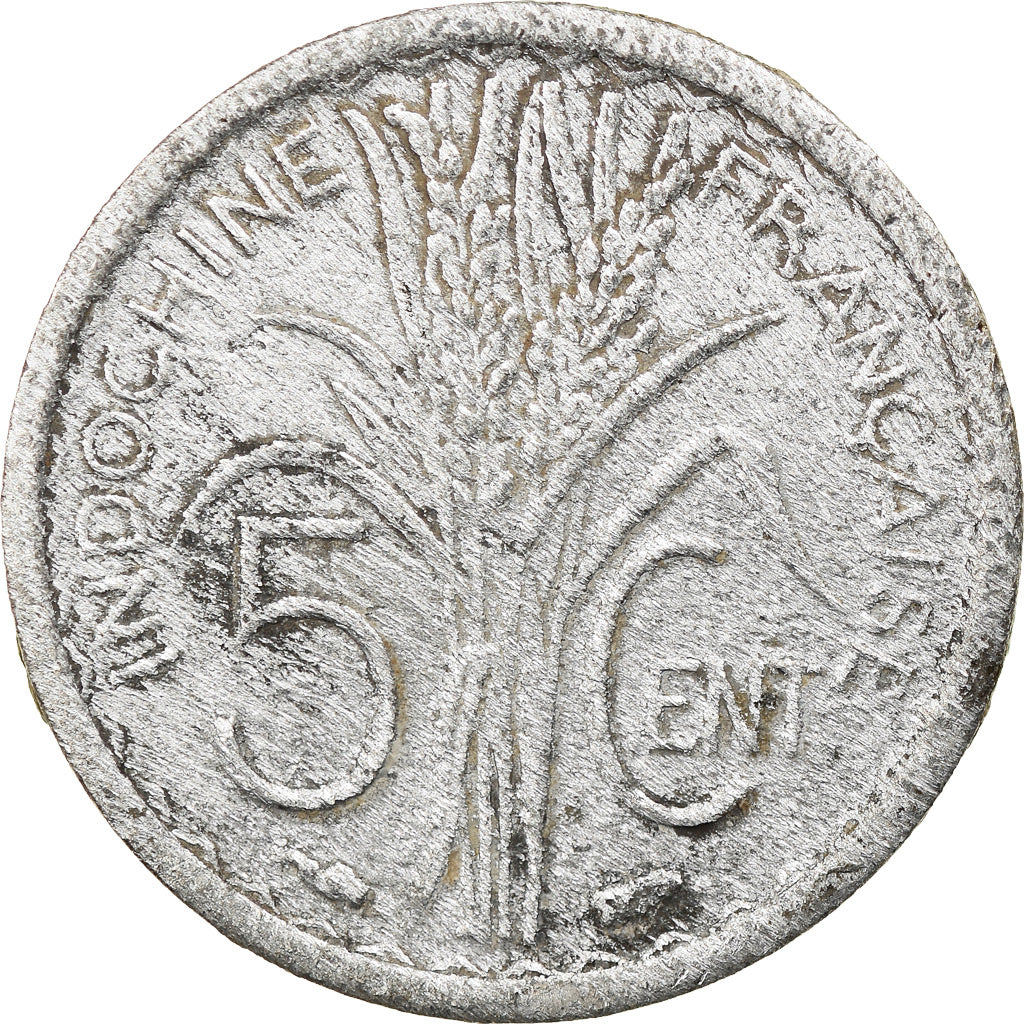 Coin, FRENCH INDO-CHINA, 5 Cents, 1946, Paris, VF(30-35), Aluminum, KM:30.1