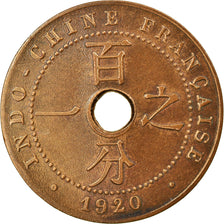 Coin, FRENCH INDO-CHINA, Cent, 1920, Paris, EF(40-45), Bronze, KM:12.1