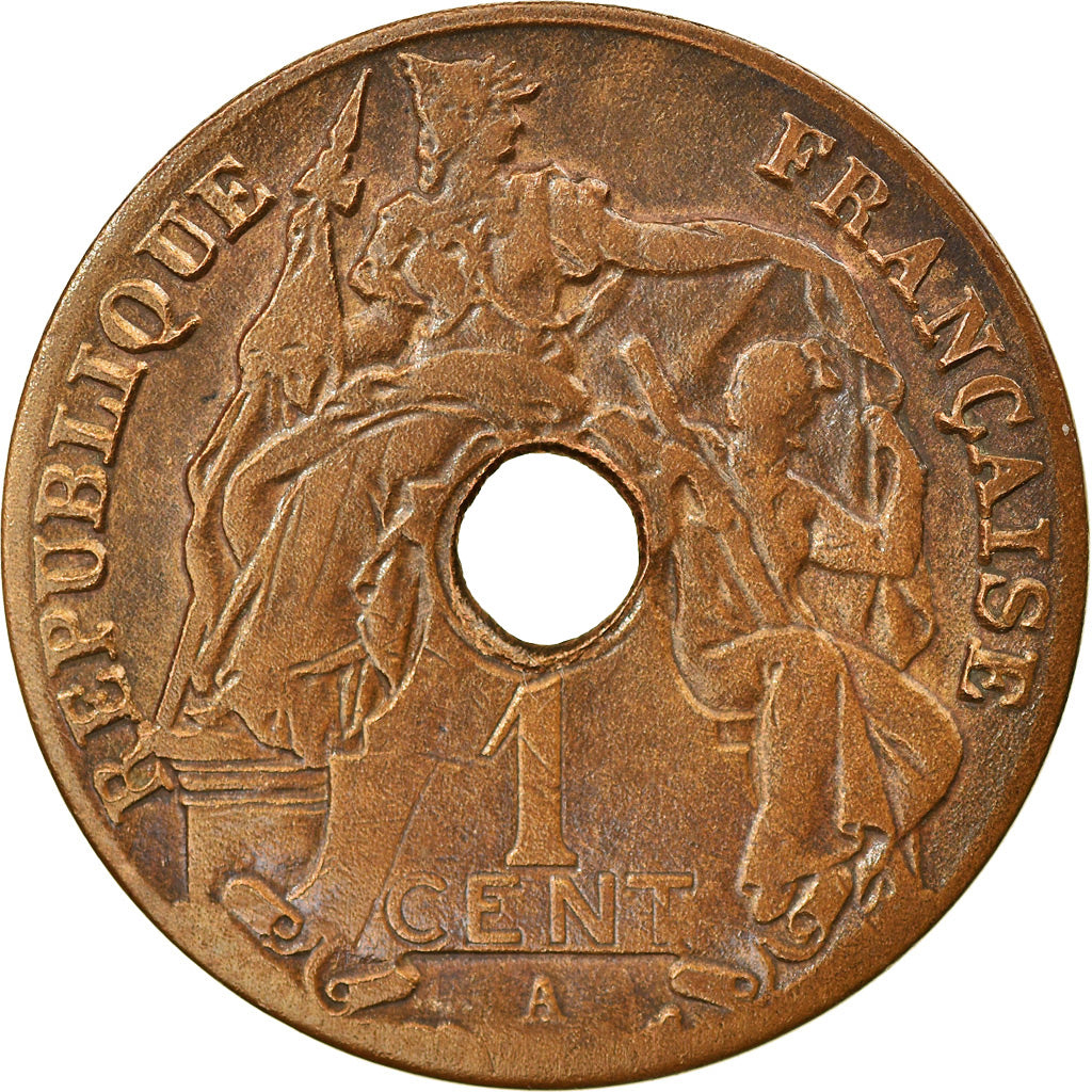 Coin, FRENCH INDO-CHINA, Cent, 1920, Paris, EF(40-45), Bronze, KM:12.1