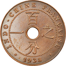 Coin, FRENCH INDO-CHINA, Cent, 1938, Paris, AU(55-58), Bronze, KM:12.1